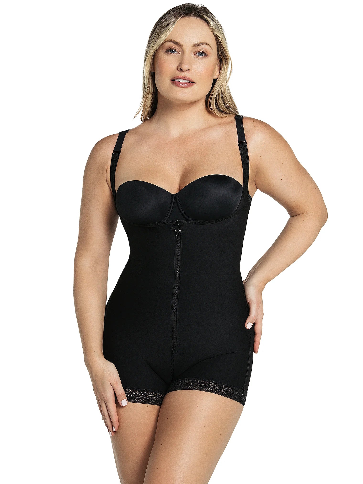 Compression Ferme Open Bust Body Shaper Boyshort
