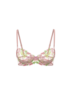 Soutien-gorge balconnet non doublé à glycine brodée Wicked