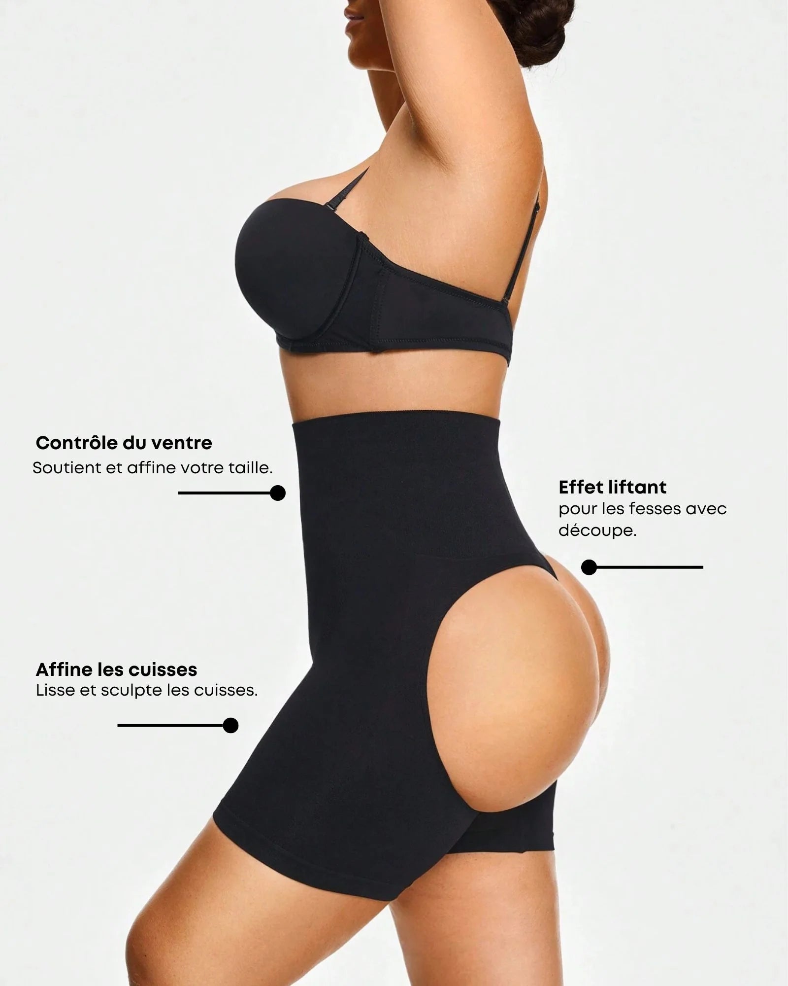 Short Gainant Fesses Ouvertes